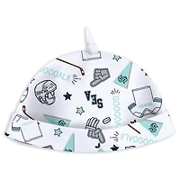 Newborn  Infant WEAR by Erin Andrews Seattle Kraken Sleep and Play Sleeper Set with Bib