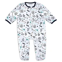 Newborn  Infant WEAR by Erin Andrews Seattle Kraken Sleep and Play Sleeper Set with Bib