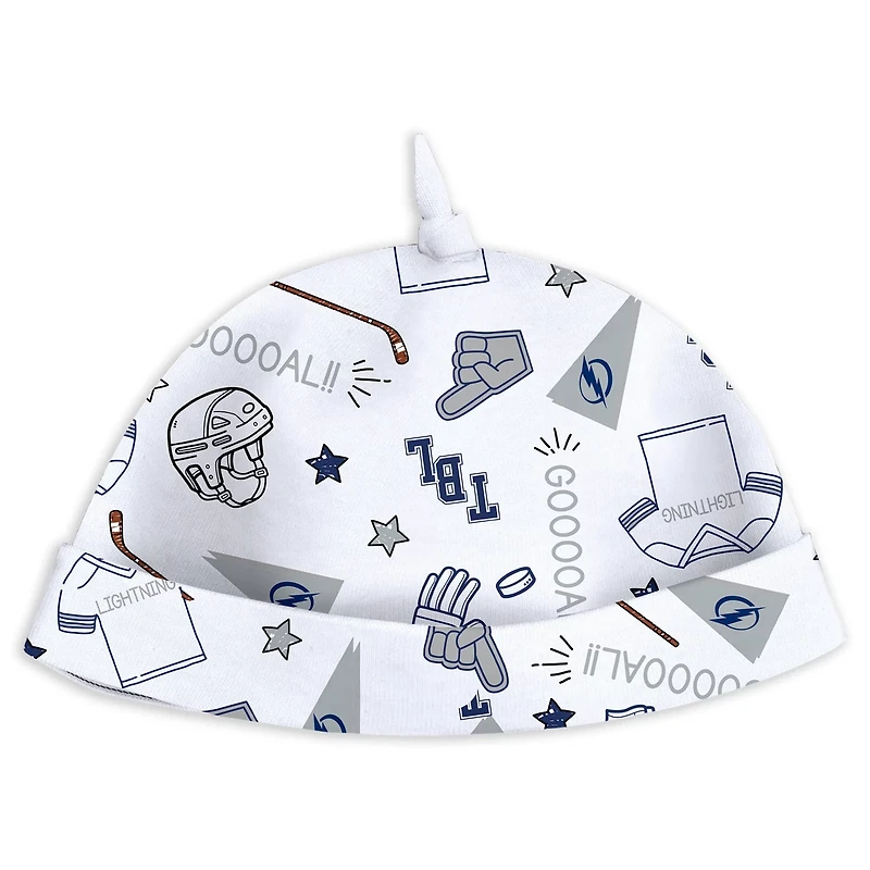 Newborn  Infant WEAR by Erin Andrews Tampa Bay Lightning Sleep and Play Sleeper Set with Bib