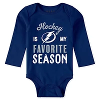 Newborn  Infant WEAR by Erin Andrews Tampa Bay Lightning Turn Me Around Bodysuits Pants 3-Piece Set