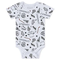 Newborn  Infant WEAR by Erin Andrews Vegas Golden Knights Turn Me Around Bodysuits Pants 3-Piece Set