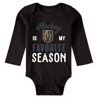 Newborn  Infant WEAR by Erin Andrews Vegas Golden Knights Turn Me Around Bodysuits Pants 3-Piece Set