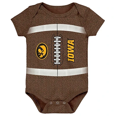 Newborn  Iowa Hawkeyes Catch Me Football Bodysuit
