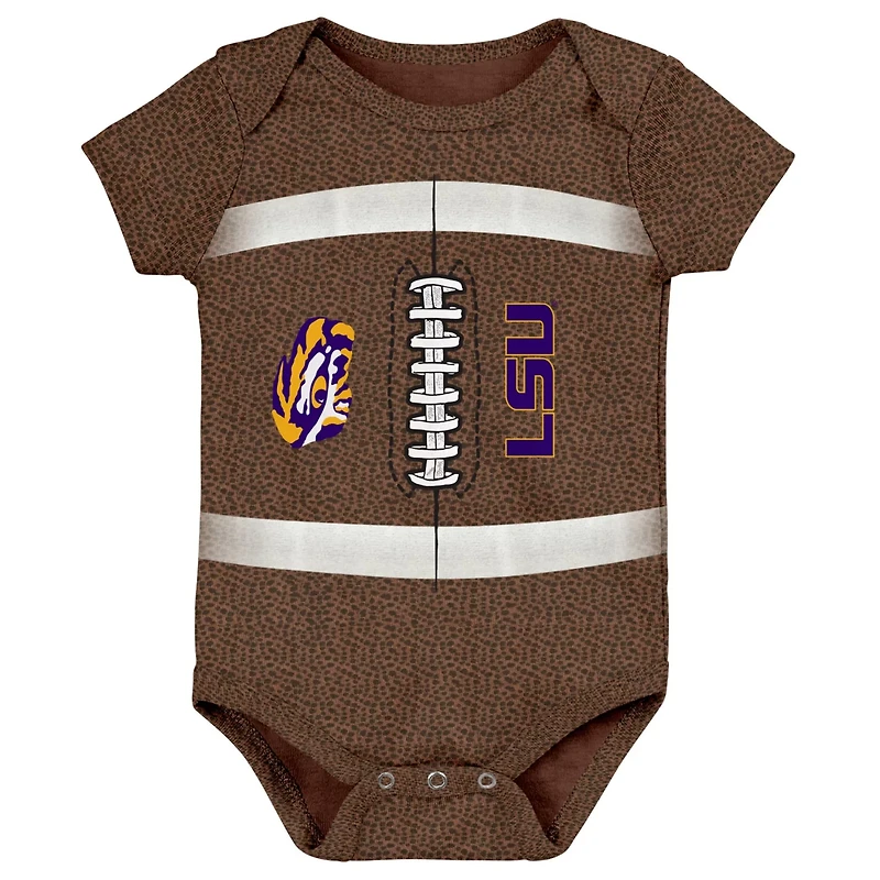 Newborn  LSU Tigers Catch Me Football Bodysuit
