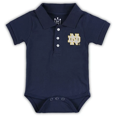 Newborn Notre Dame Fighting Irish Lit Polo Bodysuit