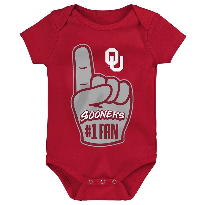 Newborn  Oklahoma Sooners 1 Fan Foam Finger Bodysuit