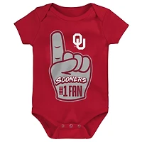 Newborn  Oklahoma Sooners 1 Fan Foam Finger Bodysuit