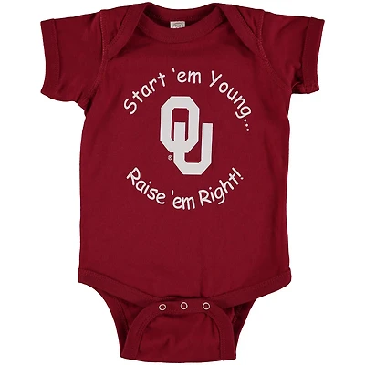 Newborn  Oklahoma Sooners Start 'Em Young Bodysuit