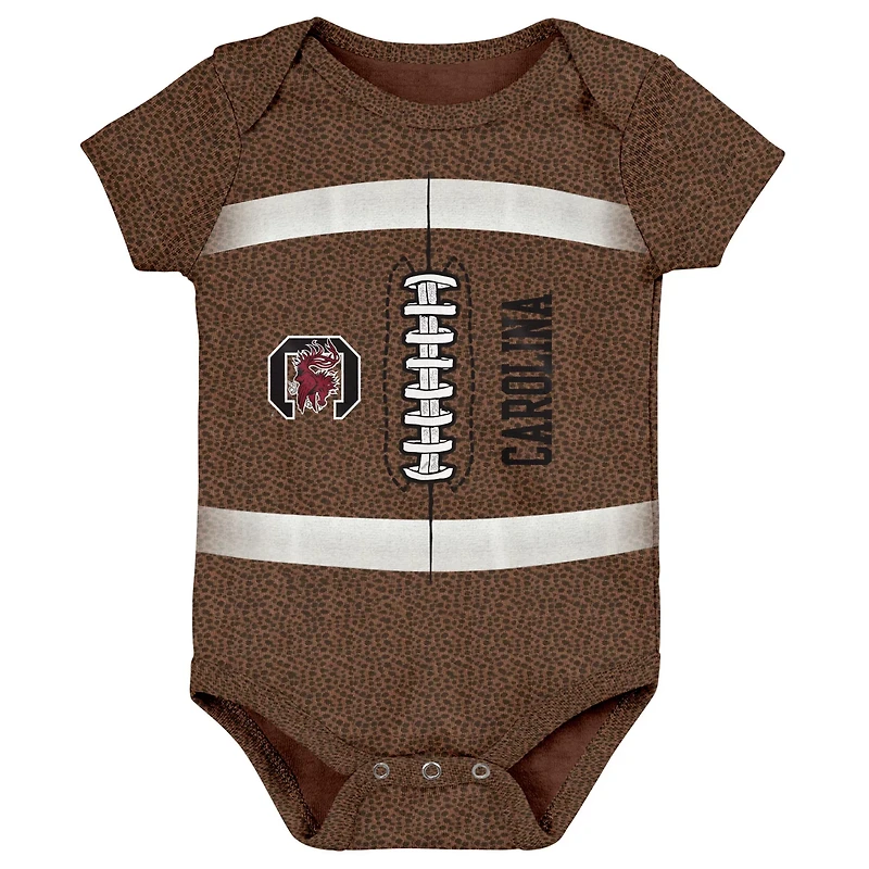 Newborn  South Carolina Gamecocks Catch Me Football Bodysuit