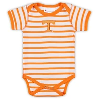 Newborn  Two Feet Ahead Tennessee Volunteers Stripe Shoulder Bodysuit