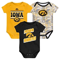 Newborn Iowa Hawkeyes Sunday Comics 3-Pack Bodysuit Set