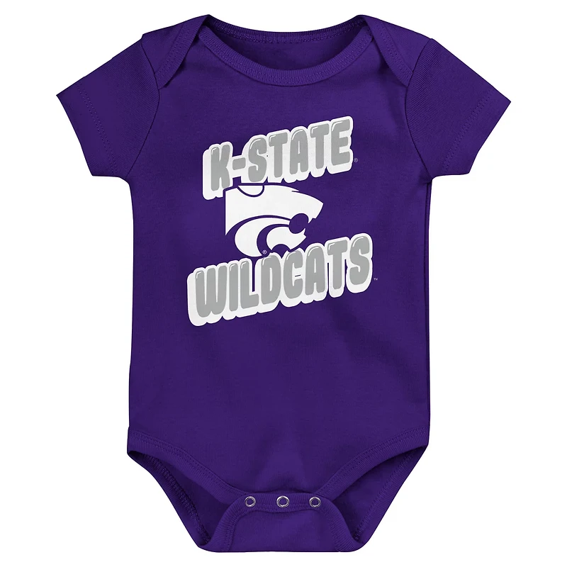 Newborn Kansas State Wildcats Sunday Comics 3-Pack Bodysuit Set