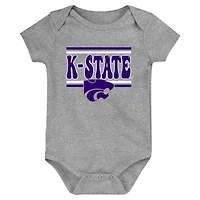 Newborn Kansas State Wildcats Sunday Comics 3-Pack Bodysuit Set