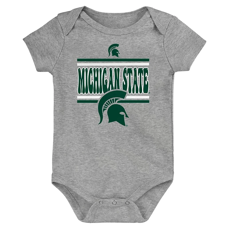 Newborn Michigan State Spartans Sunday Comics 3-Pack Bodysuit Set