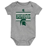 Newborn Michigan State Spartans Sunday Comics 3-Pack Bodysuit Set