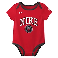 Newborn Nike Black Chicago Bulls Just Do It Two-Pack Bodysuit Set