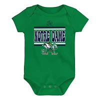 Newborn Notre Dame Fighting Irish Sunday Comics 3-Pack Bodysuit Set