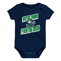 Newborn Notre Dame Fighting Irish Sunday Comics 3-Pack Bodysuit Set