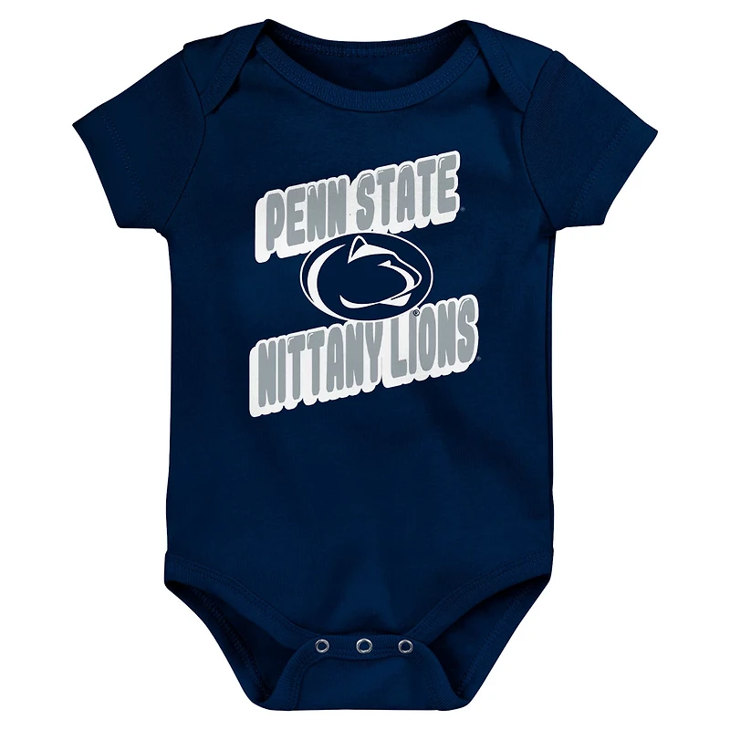 Newborn Penn State Nittany Lions Sunday Comics 3-Pack Bodysuit Set