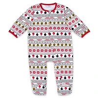 Newborn WEAR by Erin Andrews Chicago Blackhawks Allover Print Full-Zip Sleeper  Bib Christmas Set