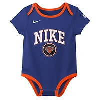 Nike Black New York Knicks Just Do It Two-Pack Bodysuit Set