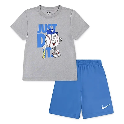 Nike Boys' 4-7 Dri-FIT Baseball Shorts Set
