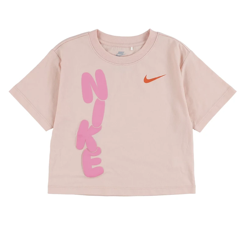 Nike Girls' 4-6x Bold Play T-shirt and Bike Shorts Set