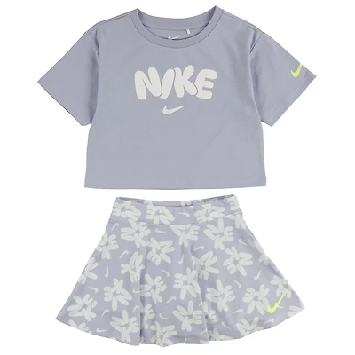 Nike Girls' 4-6x Bold Player T-shirt and Scooter Skirt Set