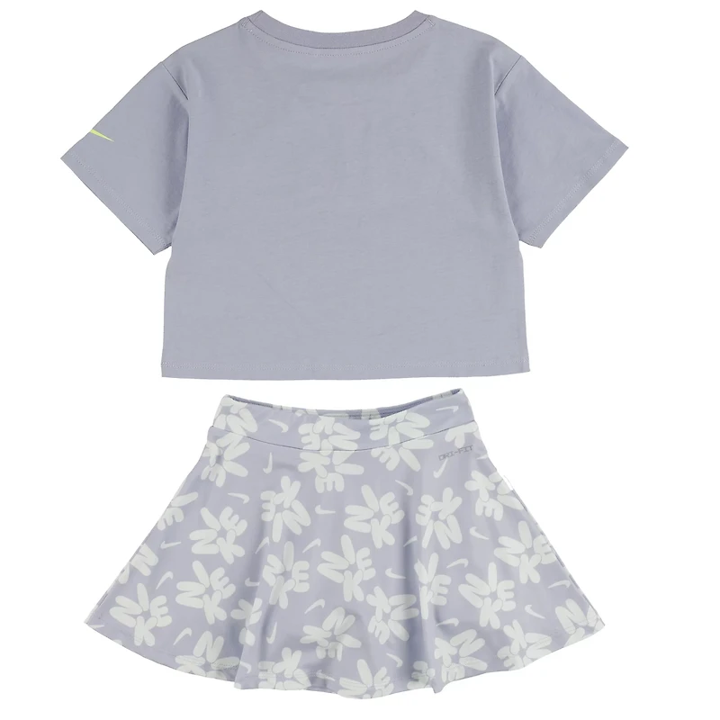 Nike Girls' 4-6x Bold Player T-shirt and Scooter Skirt Set
