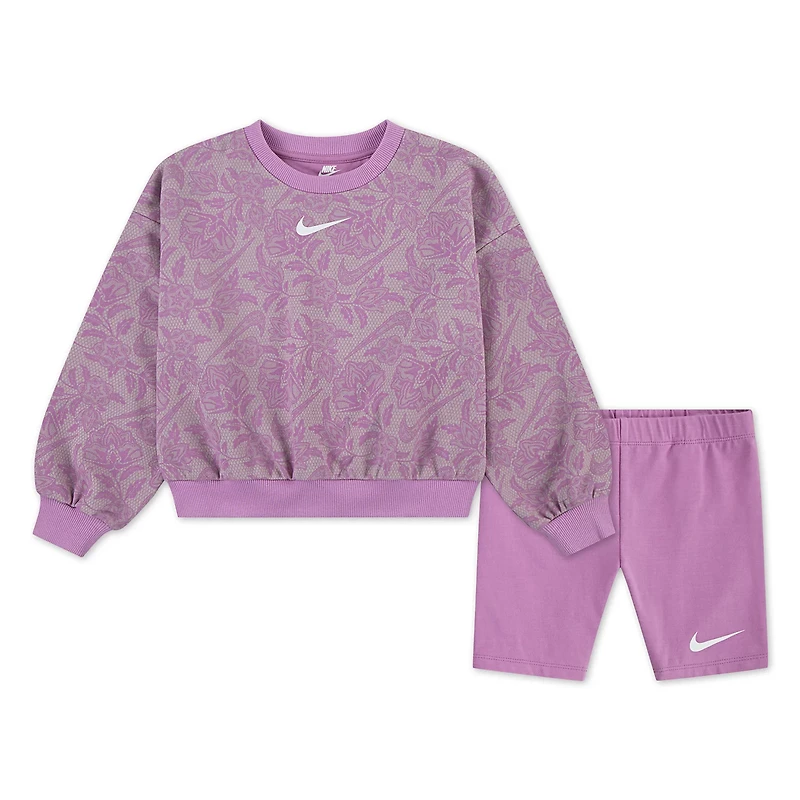 Nike Girls' 4-6X Lace It Up T-shirt and Shorts Set