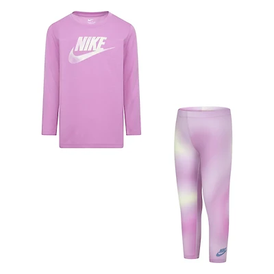 Nike Girls' (4-6X) Long Sleeve T-shirt and Leggings Set
