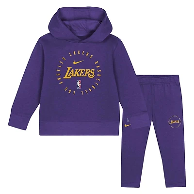 Nike Los Angeles Lakers Practice Club Pullover Hoodie and Sweatpants Set