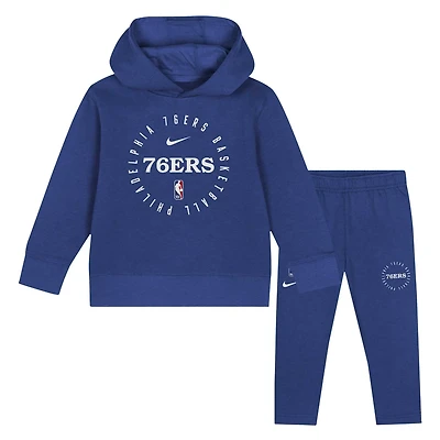Nike Philadelphia 76ers Practice Club Pullover Hoodie and Sweatpants Set