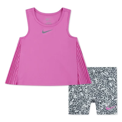 Nike Toddler Girls’ Game Swoosh Bike Shorts Set