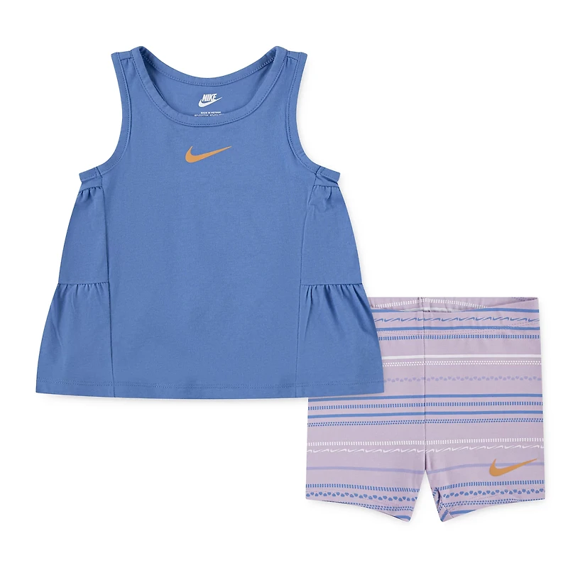 Nike Toddler Girls' Sunny Swoosh Bike Shorts Set