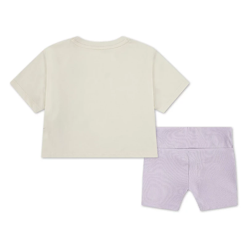 Nike Toddler Girls' Wild Flower Boxy T-shirt and Shorts Set