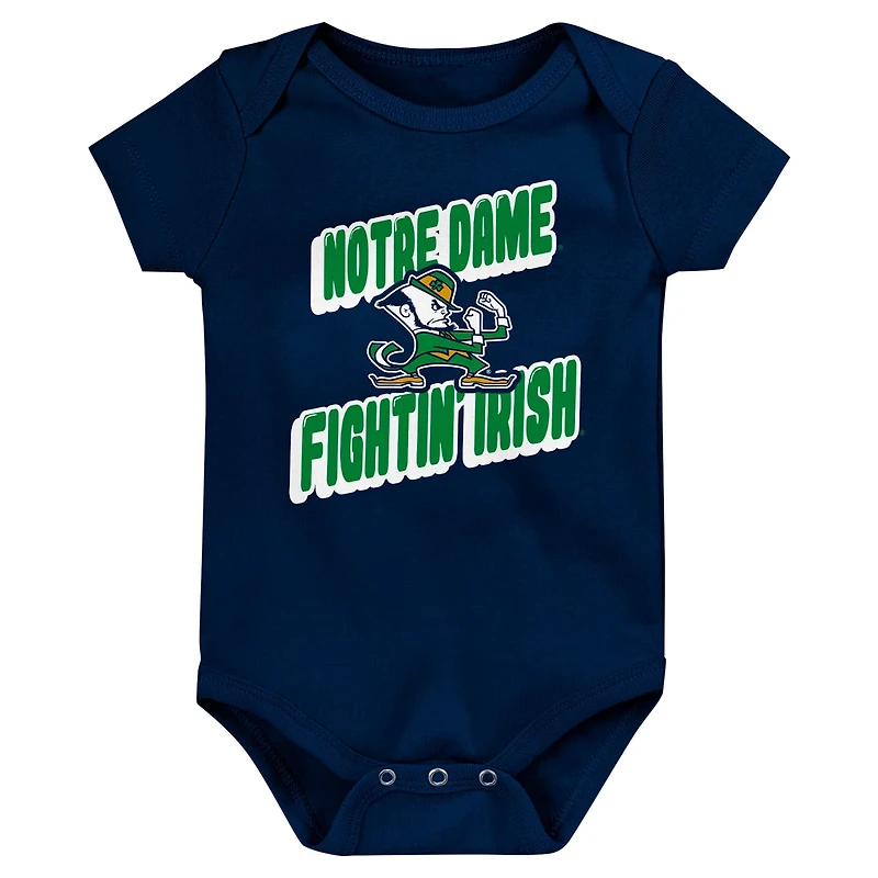 Notre Dame Fighting Irish Sunday Comics 3-Pack Bodysuit Set