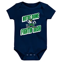 Notre Dame Fighting Irish Sunday Comics 3-Pack Bodysuit Set