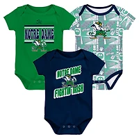 Notre Dame Fighting Irish Sunday Comics 3-Pack Bodysuit Set