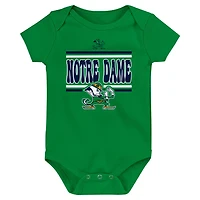 Notre Dame Fighting Irish Sunday Comics 3-Pack Bodysuit Set