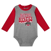 Ohio State Buckeyes Double Up Long Sleeve Bodysuit  Pant Set