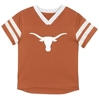 Outerstuff Black Texas Longhorns Red Zone Two-Piece V-Neck Top and Pants Set
