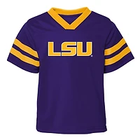 Outerstuff Gold LSU Tigers Red Zone Two-Piece V-Neck Top and Pants Set