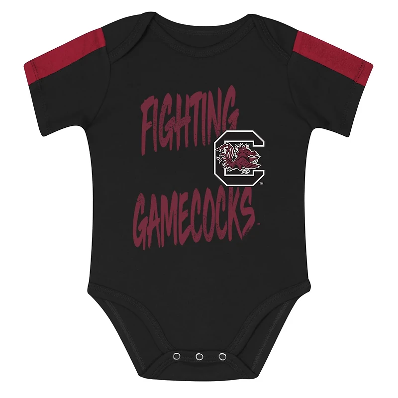 Outerstuff South Carolina Gamecocks Double Down Bodysuit and Pants 3-Piece Set