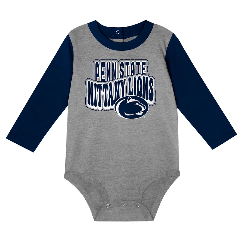Penn State Nittany Lions Double Up Long Sleeve Bodysuit  Pant Set