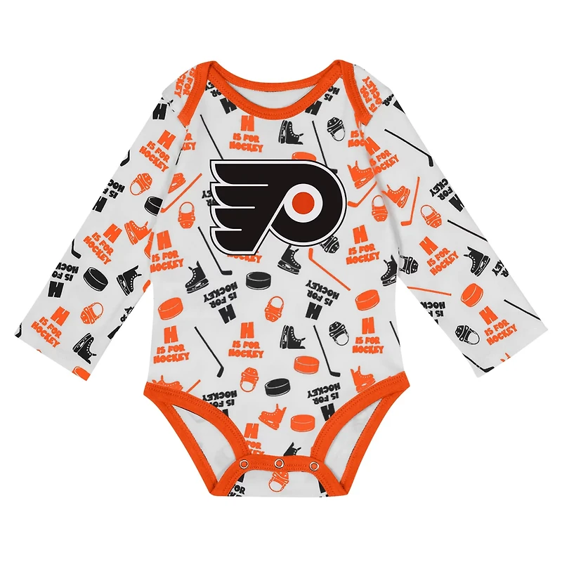 Philadelphia Flyers Quick Learner Long Sleeve Bodysuit