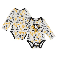 Pittsburgh Penguins Quick Learner Long Sleeve Bodysuit