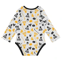 Pittsburgh Penguins Quick Learner Long Sleeve Bodysuit