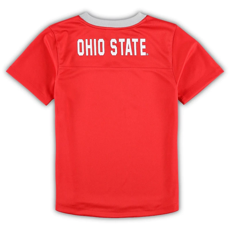 Preschool Gray Ohio State Buckeyes Zone Jersey  Pants Set
