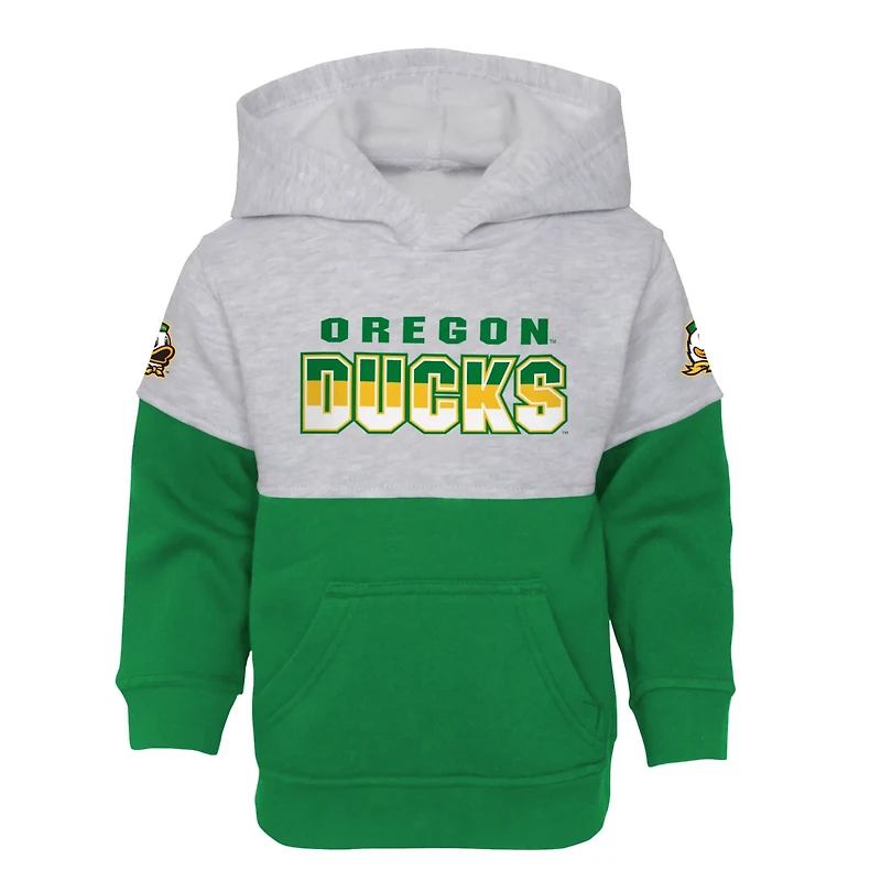 Preschool Heather Gray/ Oregon Ducks Playmaker Pullover Hoodie Pants Set